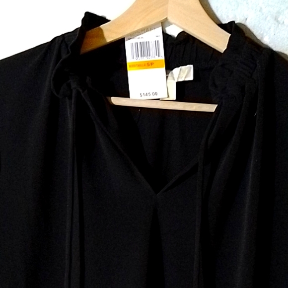 NWT Michael kors Blouse Black and Gold - Picture 3 of 4
